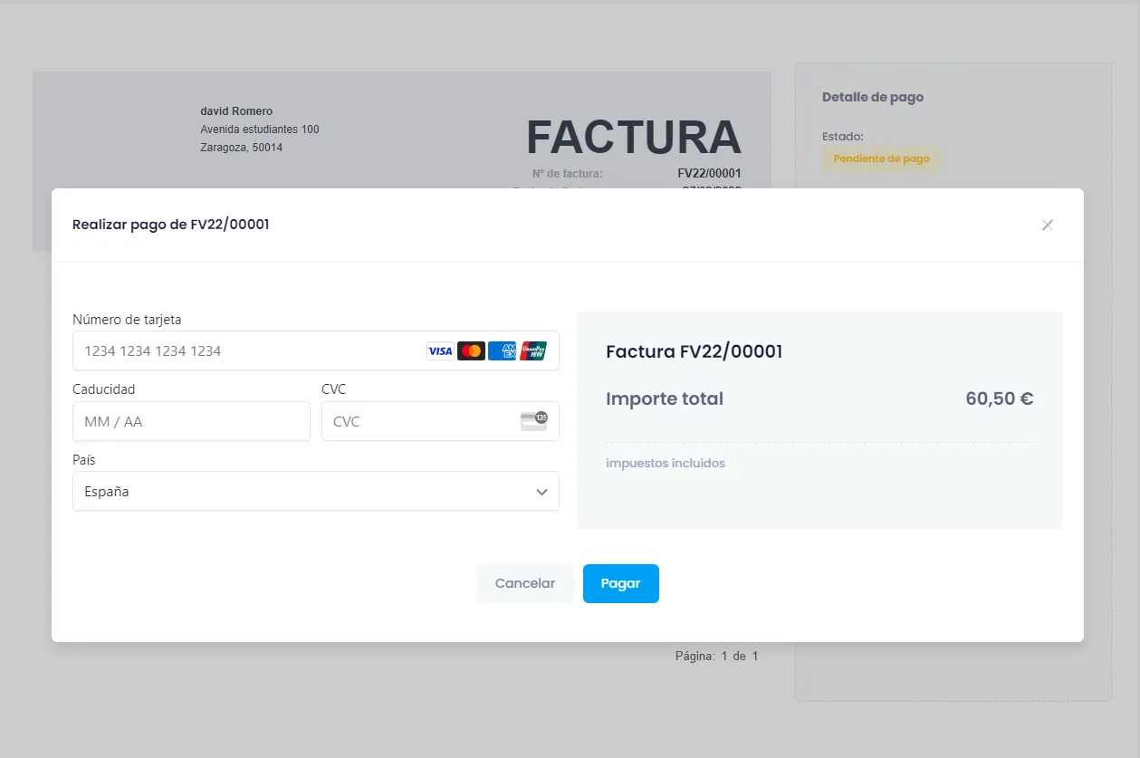 Comparte y cobra facturas online