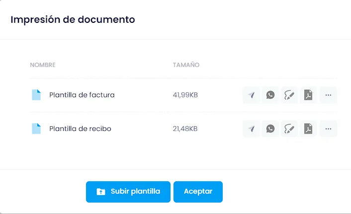 Impresión y envío de documentos