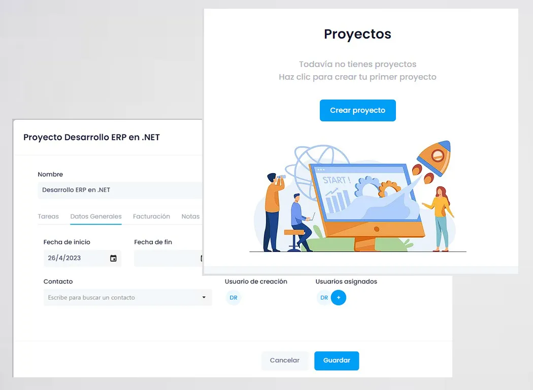 Gestión de proyectos y tareas