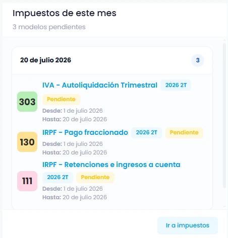 Impuestos y retenciones